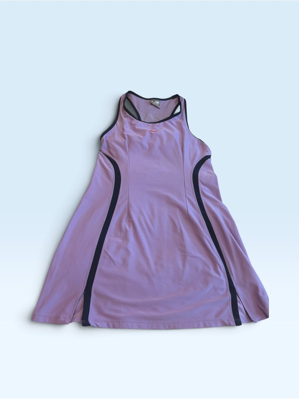 Nike Girls' Lavender Athletic Tank Dress with Black Accents
